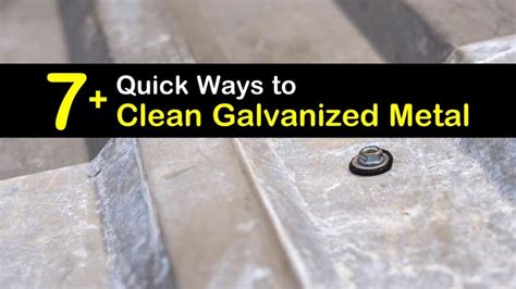 cleaning galvanized sheet metal|removing oxidation from galvanized steel.